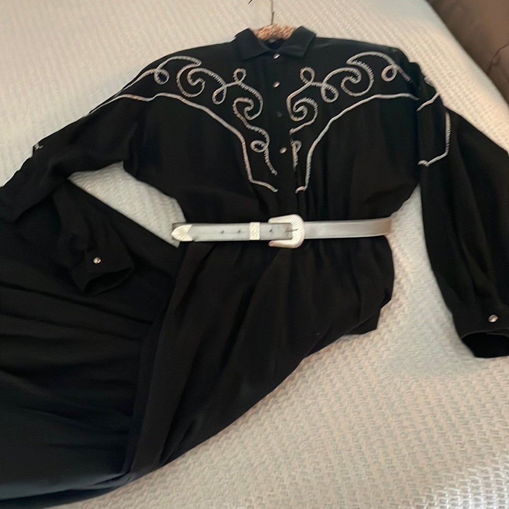 Circle T size 11/12 black western dress
